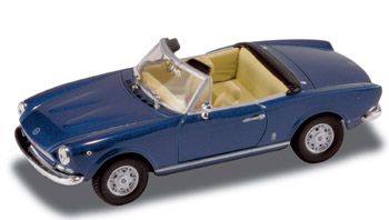 506649 Fiat 124 Spider-1969 Blue Die Cast model