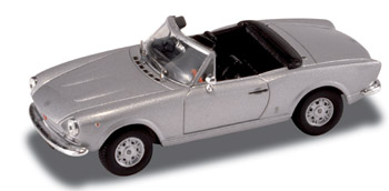 506618 Fiat 124 Spider-1969 Silver Die Cast model