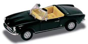 506625 Fiat 124 Spider-1969 Black Die Cast model